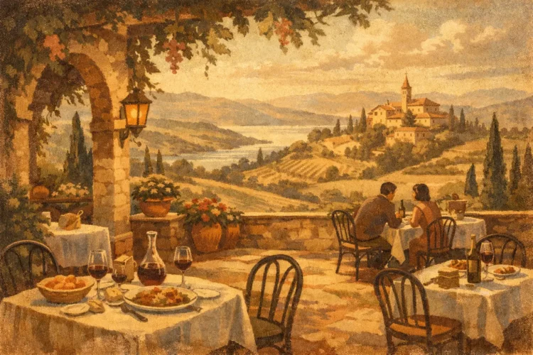 Tuscan Restaurant with a View Worth the Detour