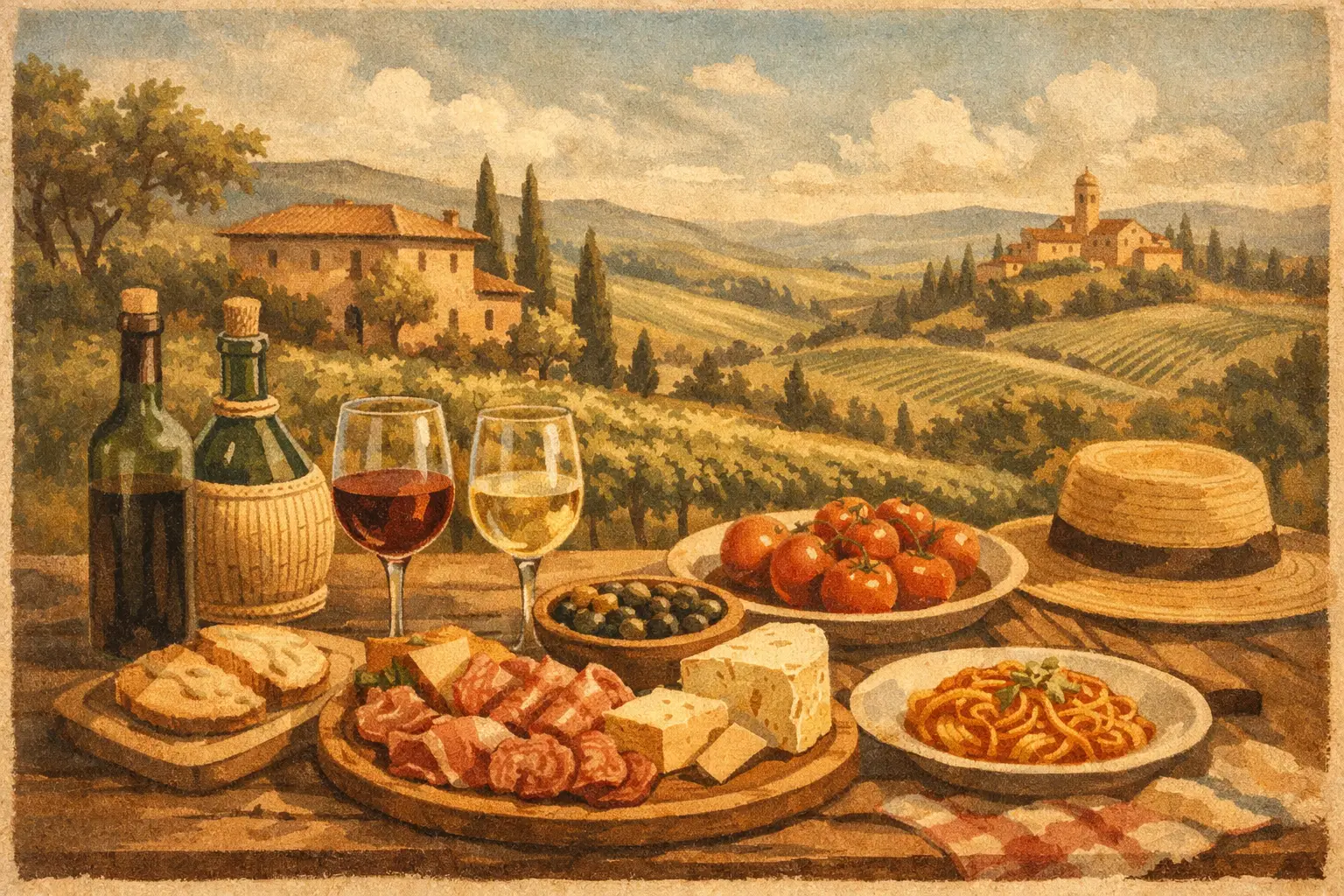 A Relaxed Guide to Tuscan Wine Lunch Pairings