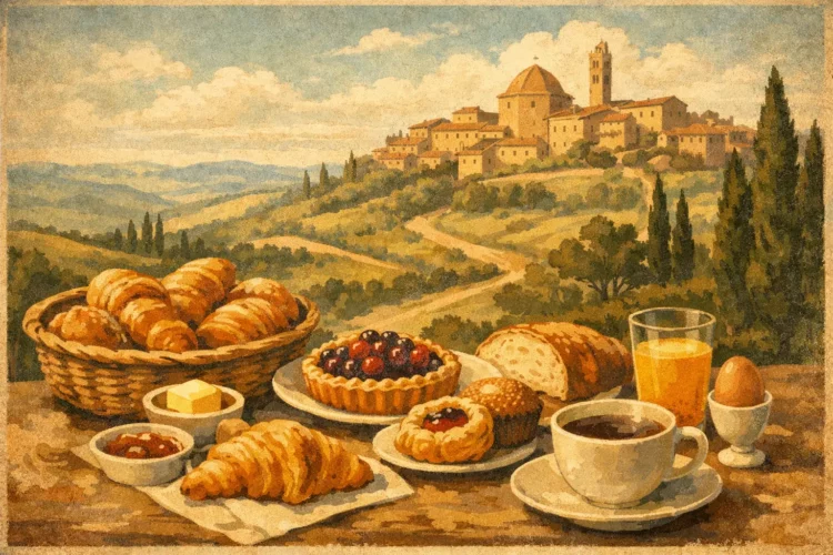 Fresh Baked Breakfast Near Volterra