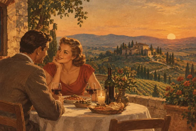 A Romantic Countryside Dinner Example in Tuscany