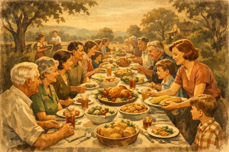 Family Reunion Dining Made for Long Tables
