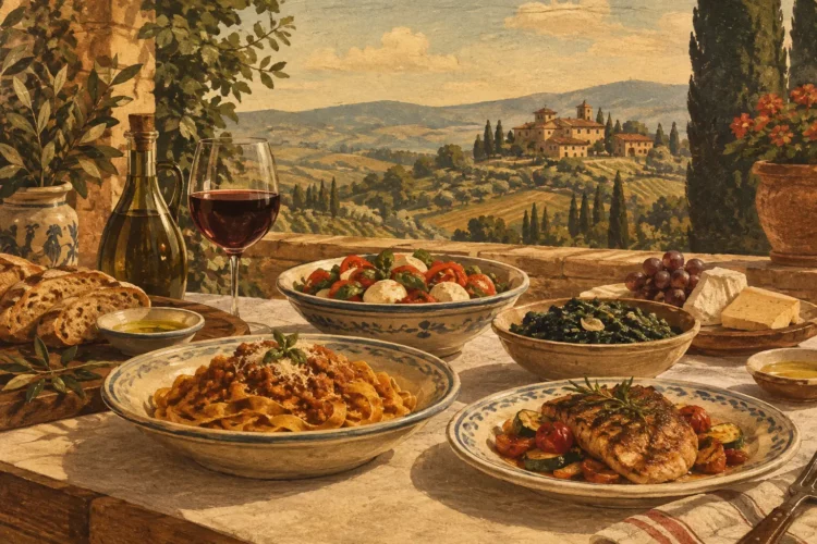 Italian Meal Courses Guide for a Tuscan Table