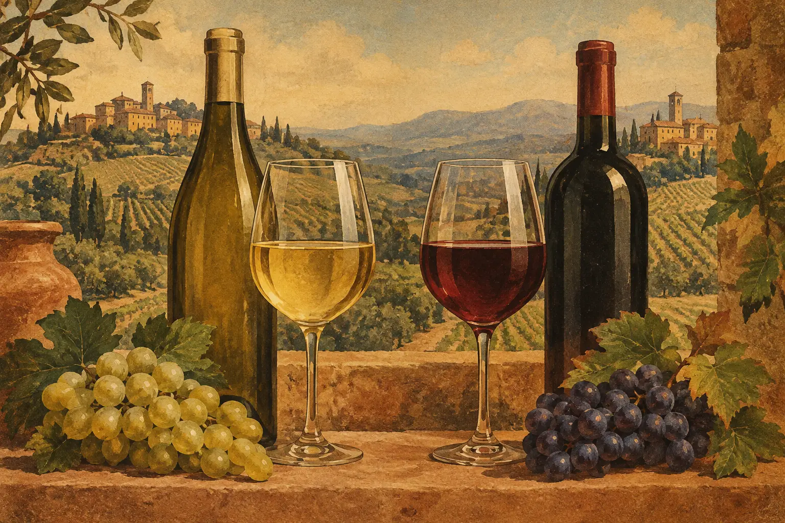 Vernaccia versus Chianti Wine Explained
